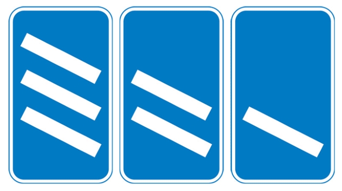 information-sign-motorway-exit-countdown-markers