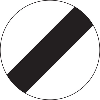 National Speed Limit Sign